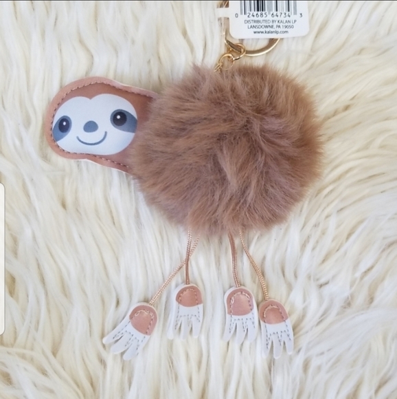 Modern Lux Accessories - SOLD OUT !🎁Sloth pom keychain NWT
